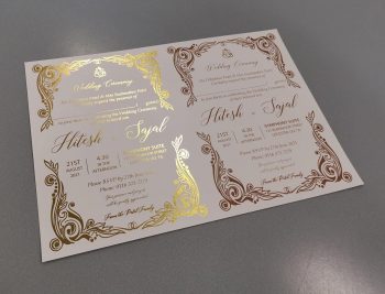 What is the difference between Gold foil printing and Gold printing